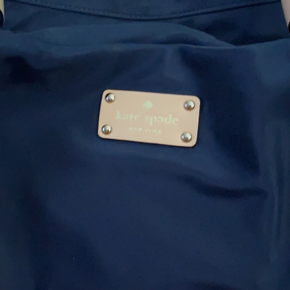 Kate Spade nylon purse in navy/tan - Picture 2 of 15